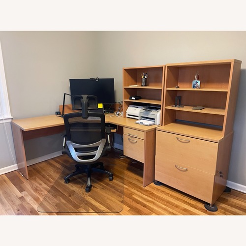 Used Corner Desk; File Cabinet; Hutches for sale on AptDeco