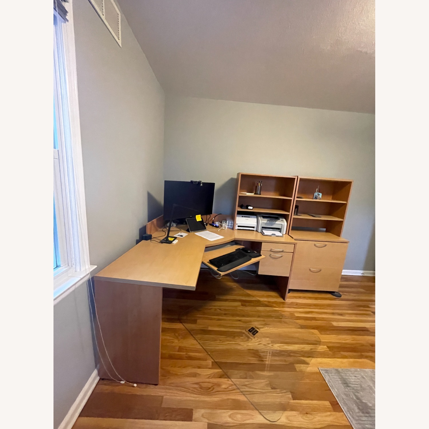 Corner Desk; File Cabinet; Hutches - image-9