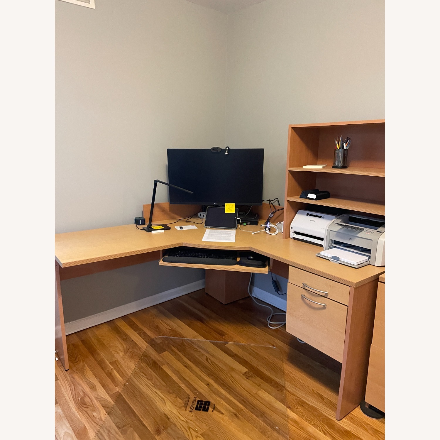 Corner Desk; File Cabinet; Hutches - image-2