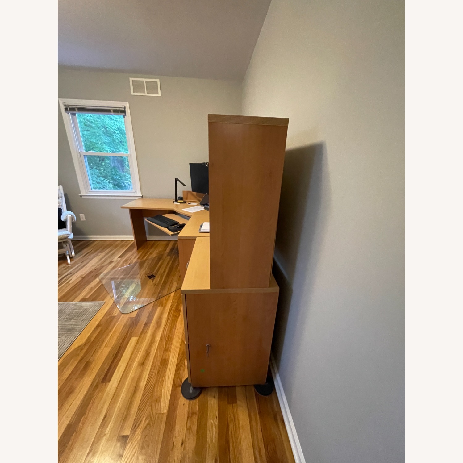 Corner Desk; File Cabinet; Hutches - image-3