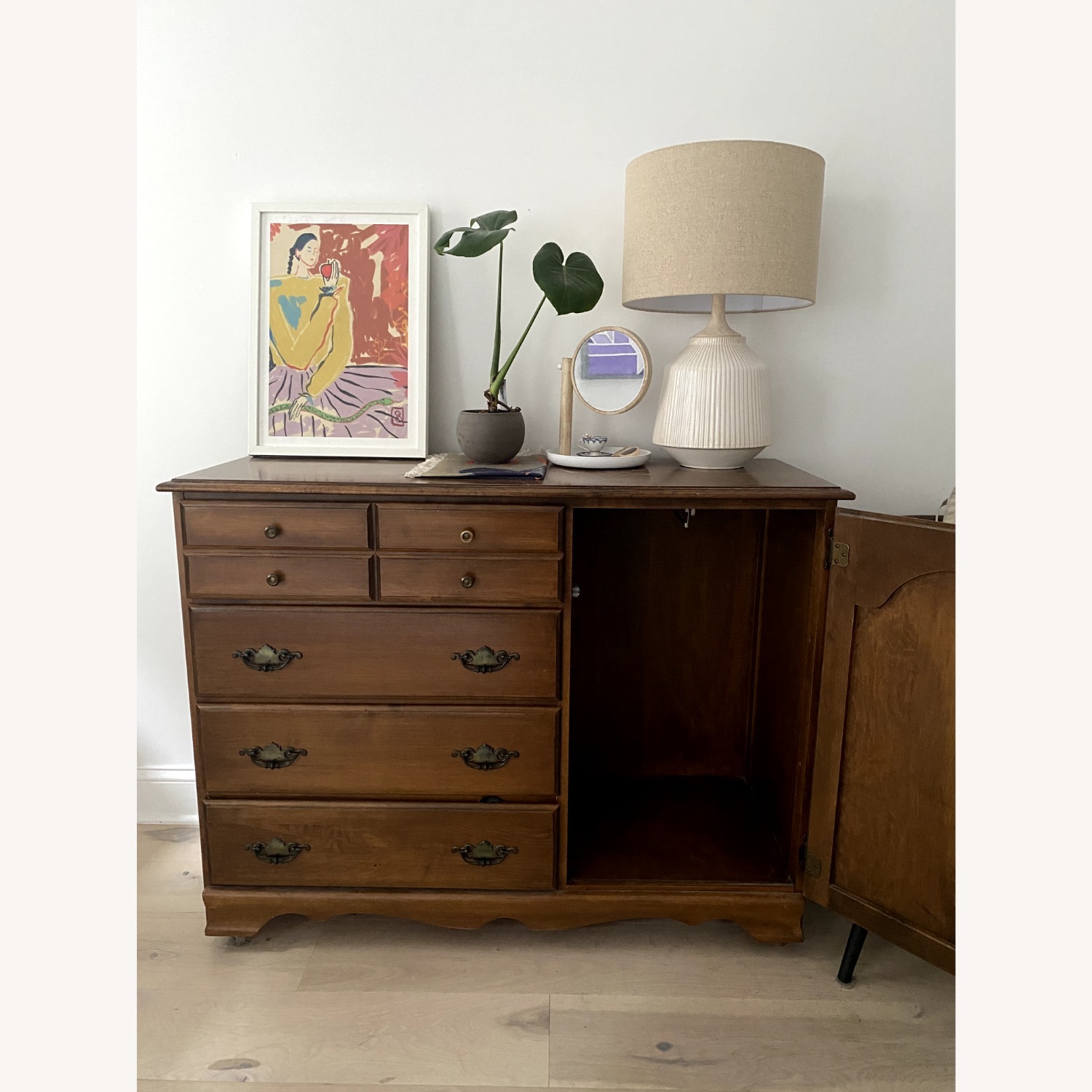 Vintage Dresser with Cabinet - image-5