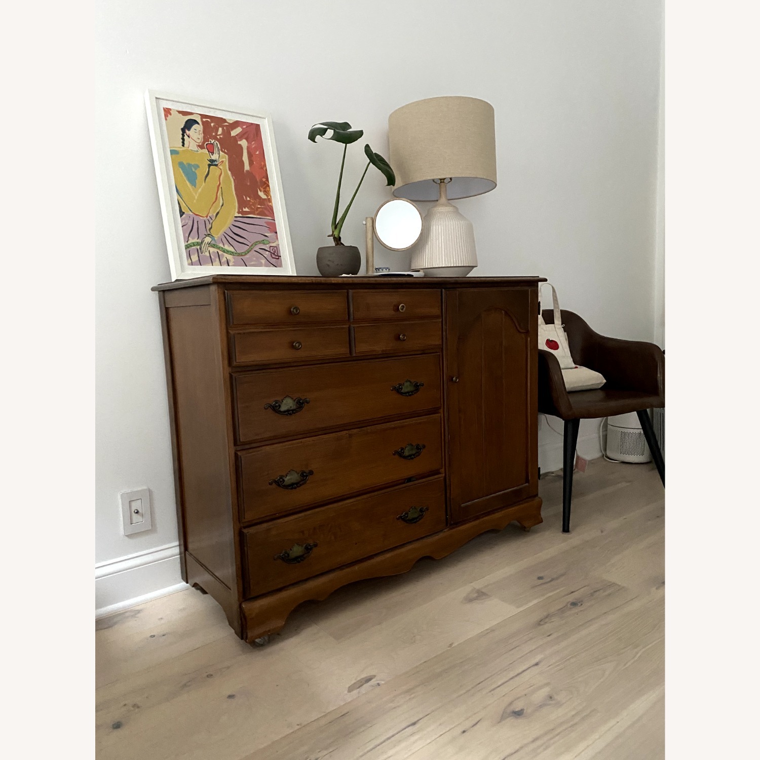 Vintage Dresser with Cabinet - image-2