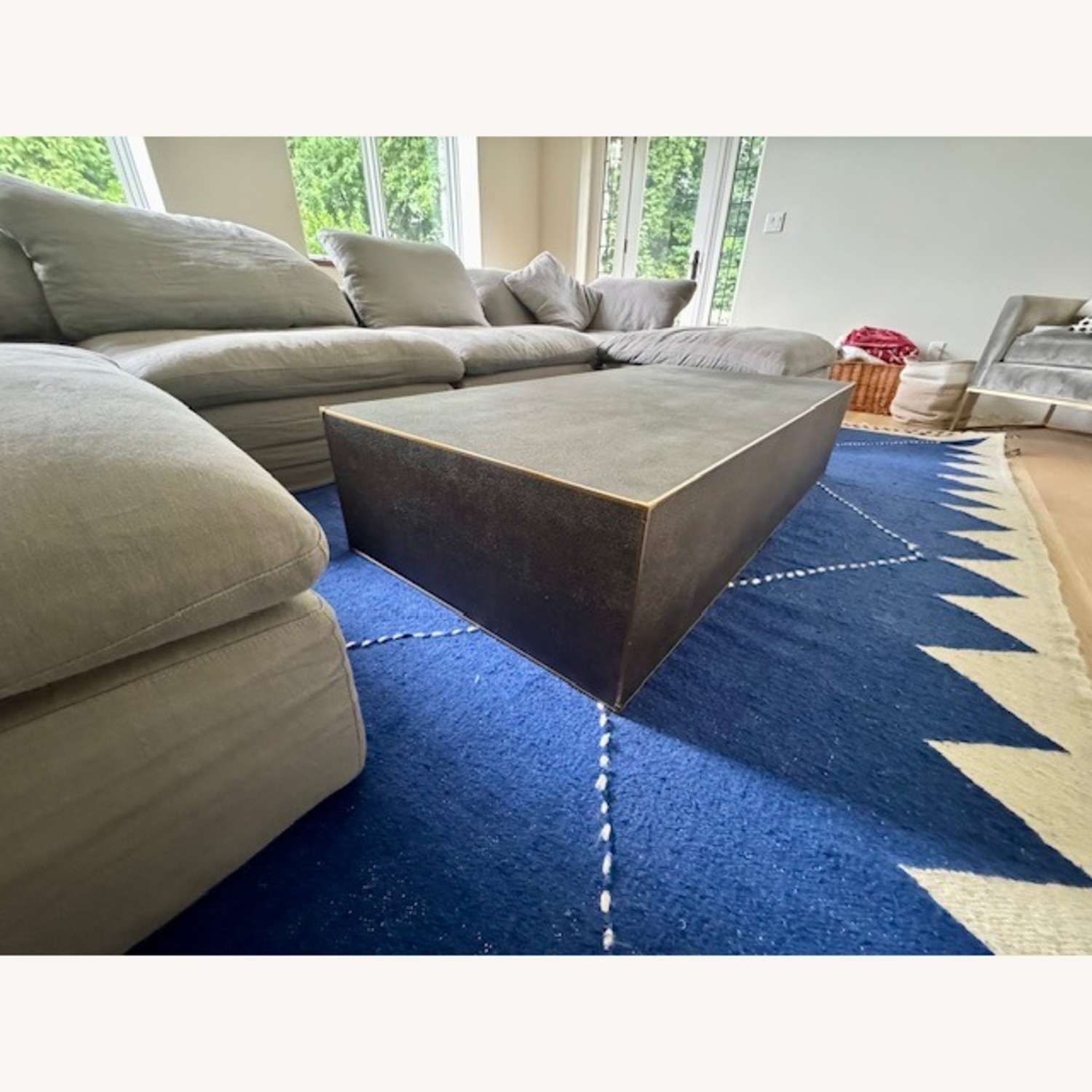 Saunderson Shagreen Plinth Coffee Table - image-2