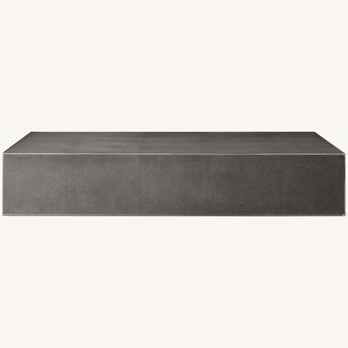 Used Saunderson Shagreen Plinth Coffee Table for sale on AptDeco