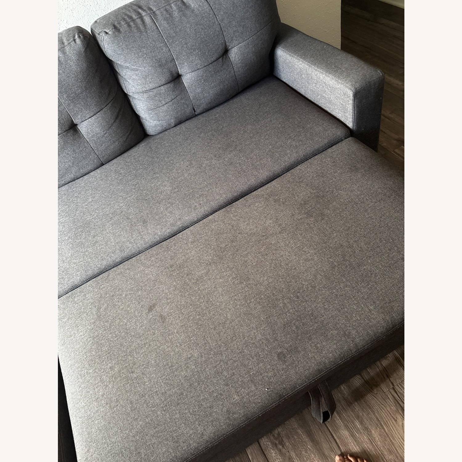 Dark Gray Pullout Sectional - image-4
