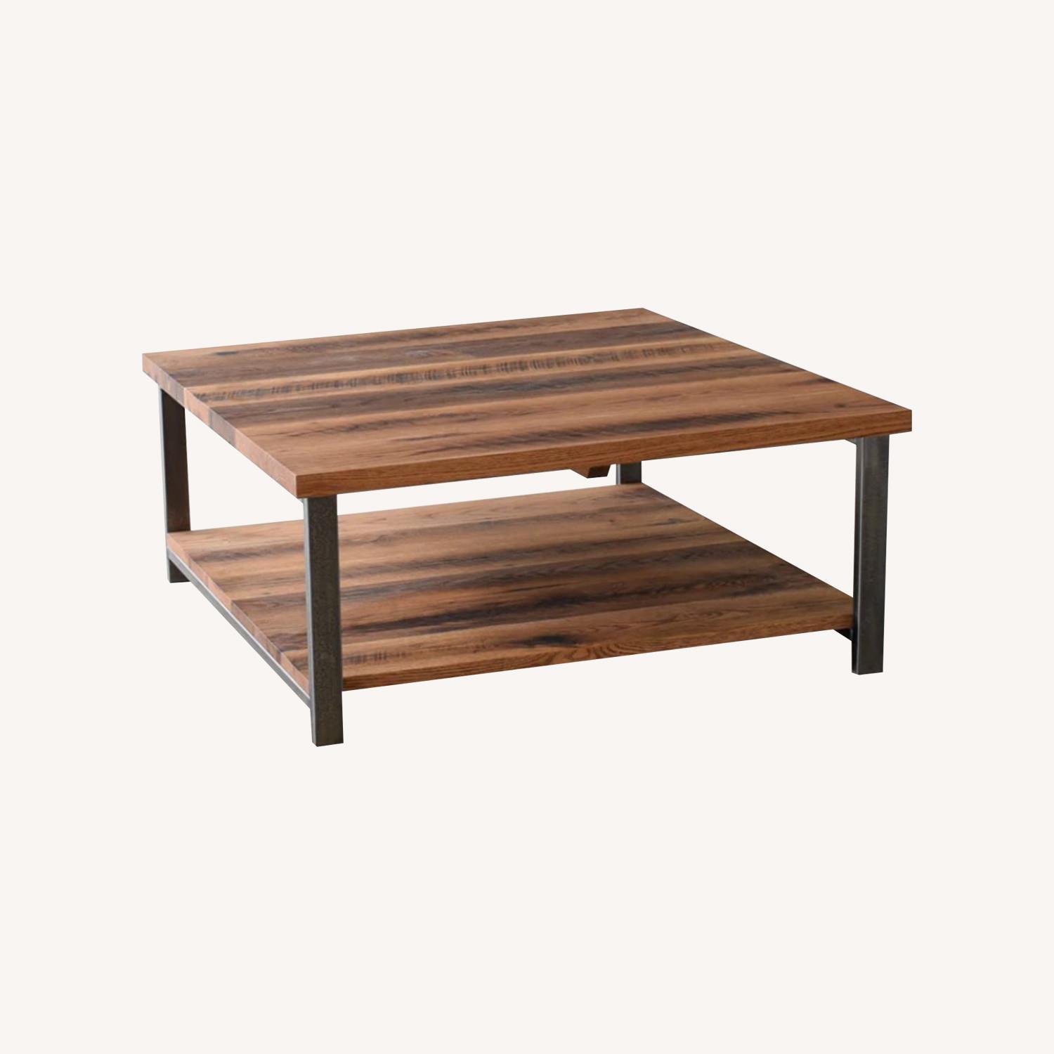 Industrial Solid Wood Coffee Table - image-0