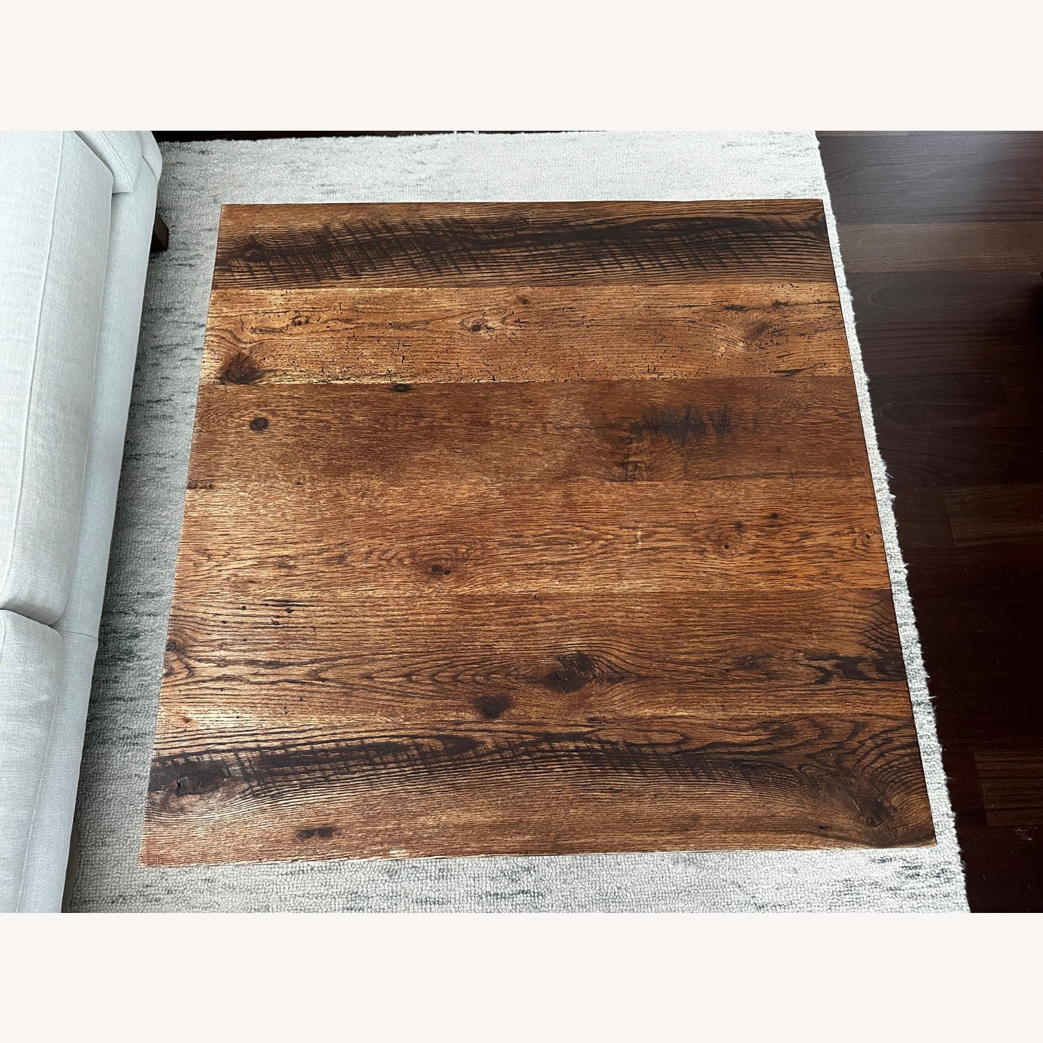 Industrial Solid Wood Coffee Table - image-2