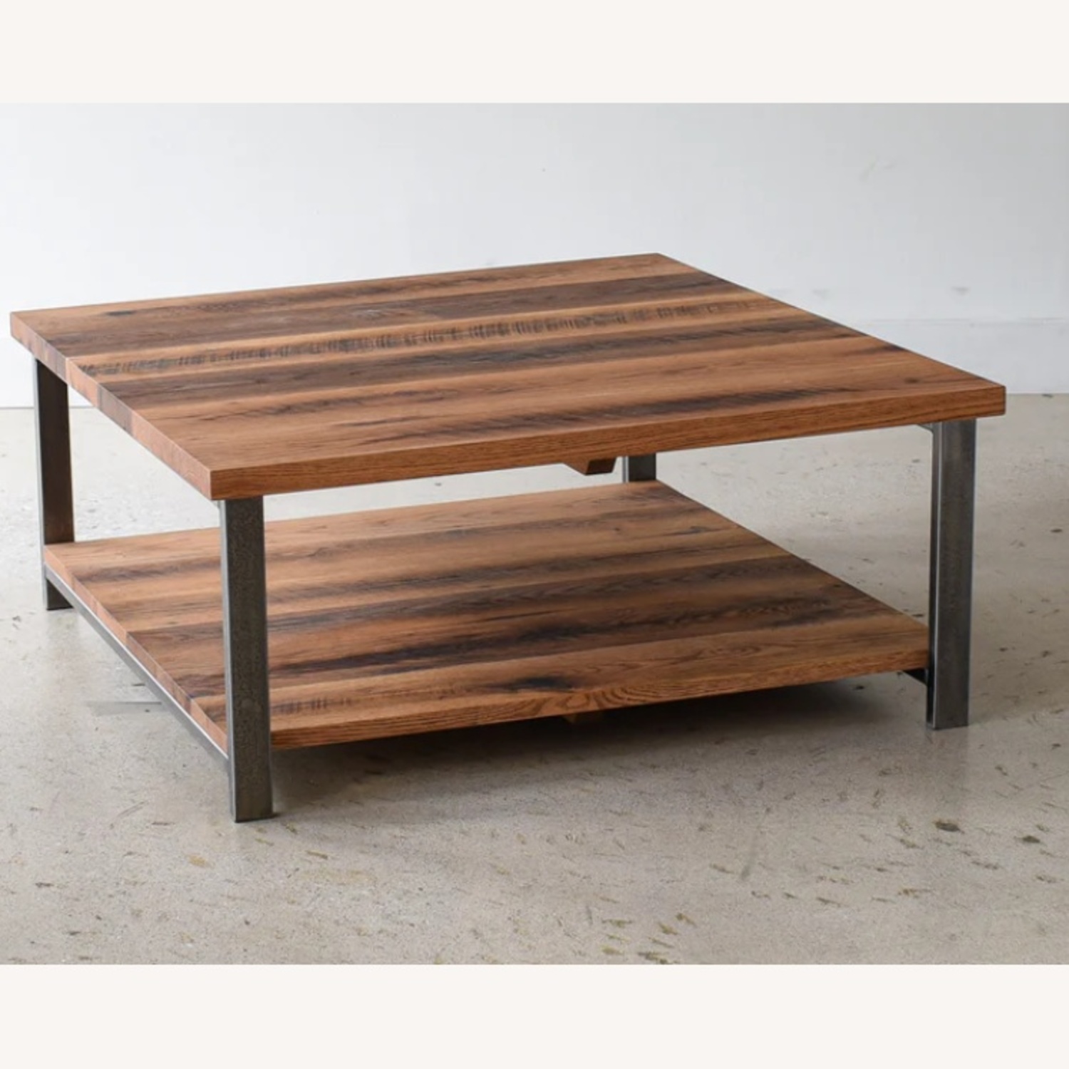 Industrial Solid Wood Coffee Table - image-4