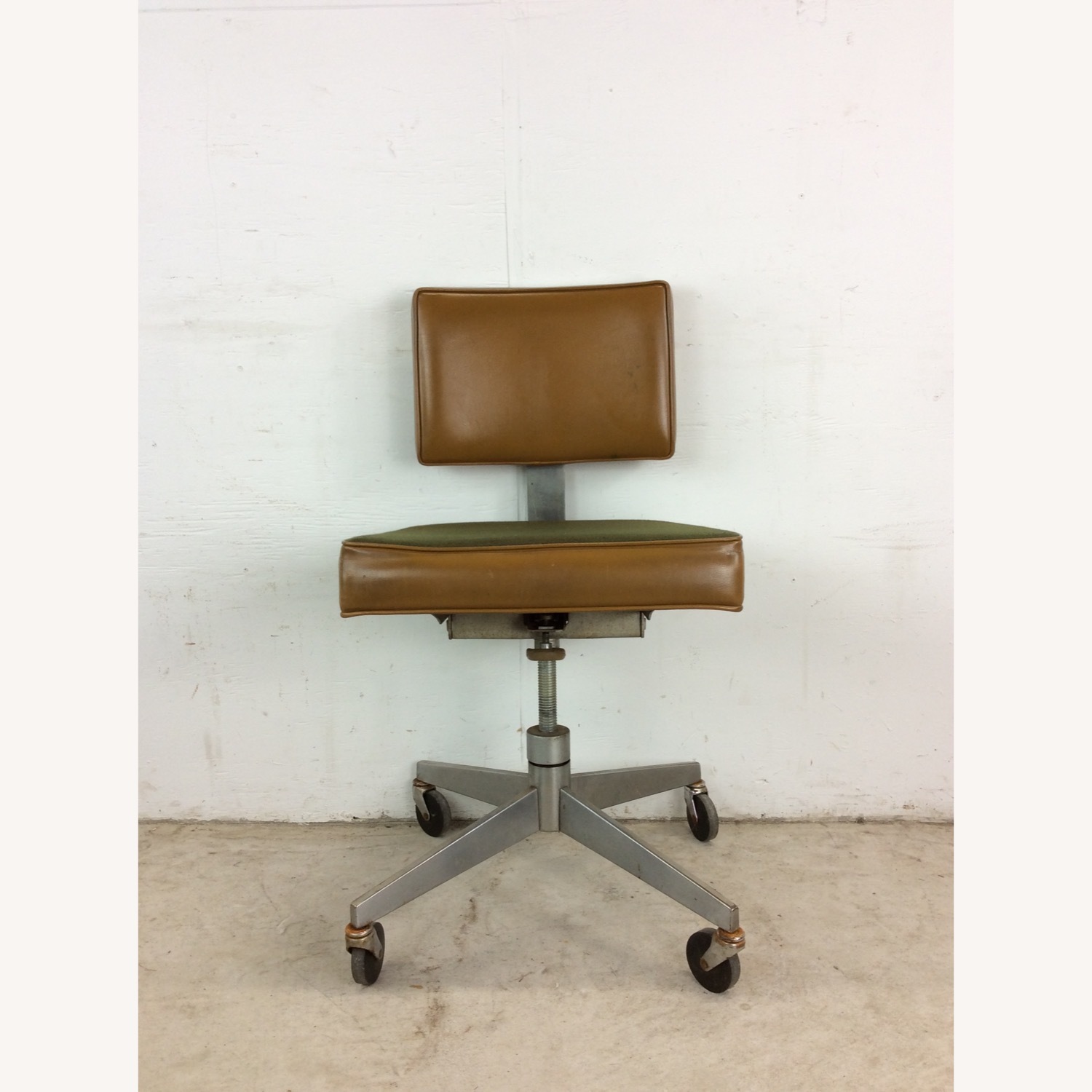 Mid Century Wheeled Office Chair by Steelcase - image-1