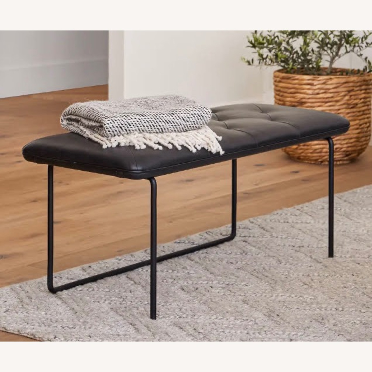 Article Level Bella Black 43" Bench - image-2