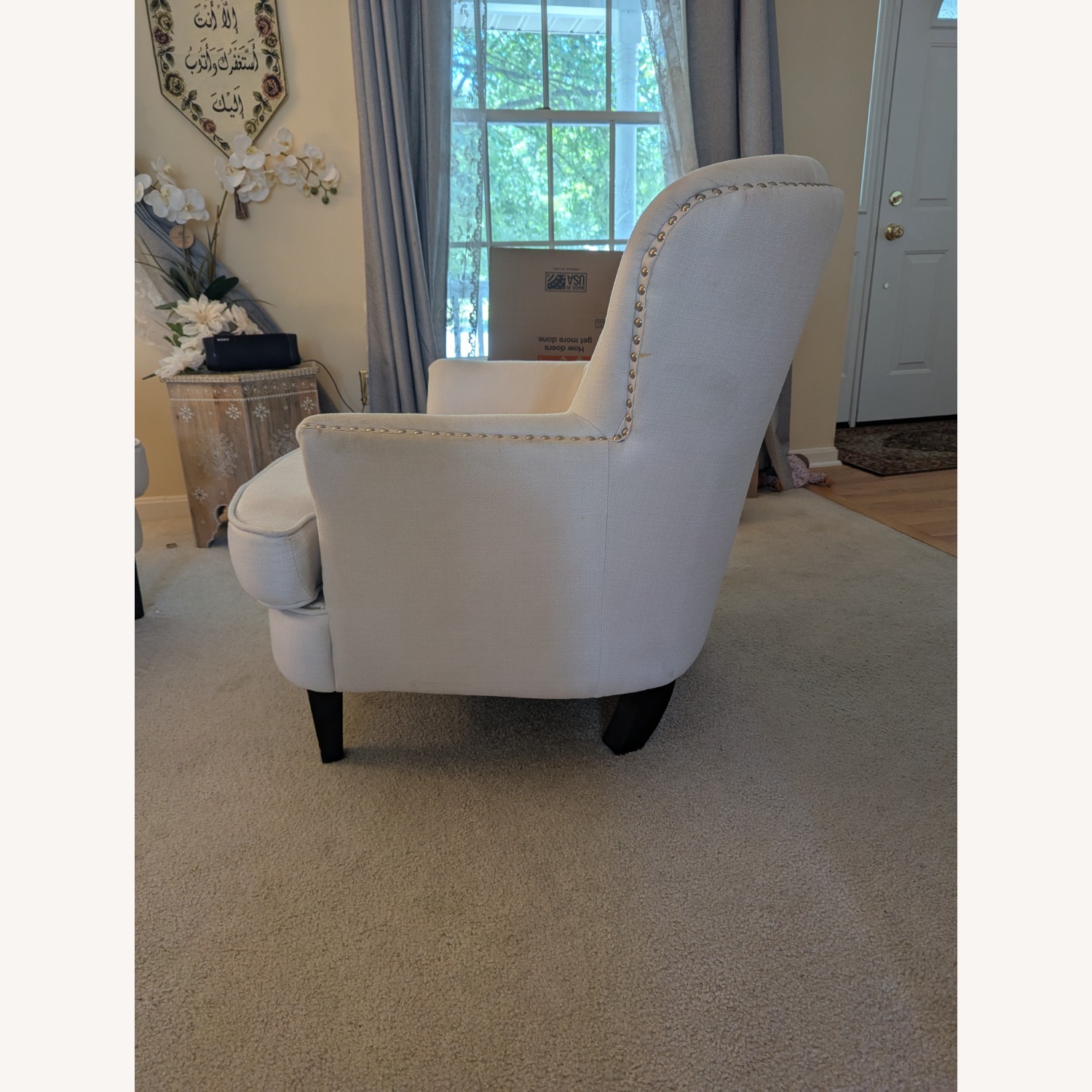 Accent Chair in Ivory - image-2