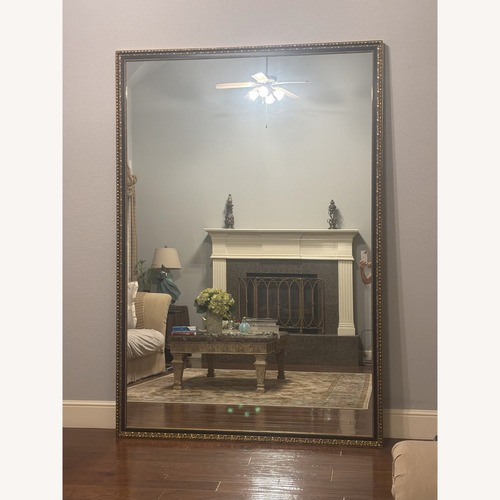 Used Elegant Oversized Wall Mirror – Ornate Gold Frame for sale on AptDeco