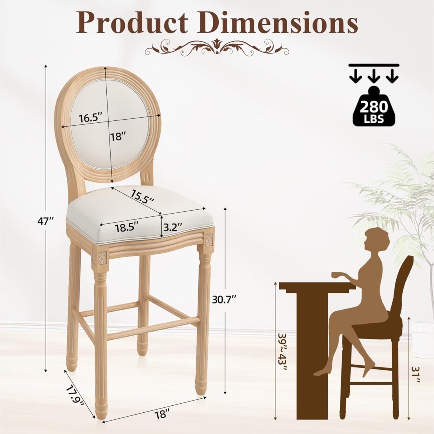 French Country Bar Stools - image-2