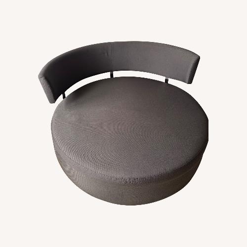 Used Lazzoni Dark Gray Round Sofa for sale on AptDeco