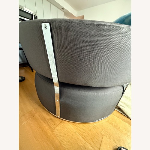 Used Lazzoni Dark Gray Round Sofa for sale on AptDeco