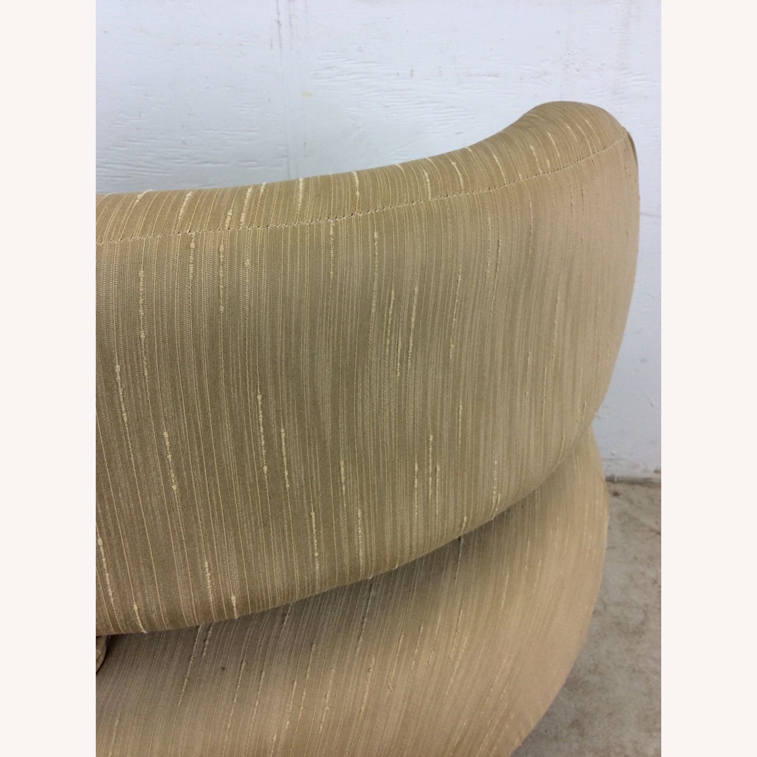 Unique Mid Century Club Chair with Tapered Legs - image-20
