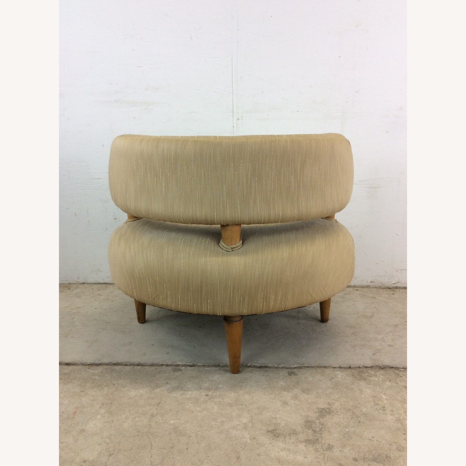 Unique Mid Century Club Chair with Tapered Legs - image-18