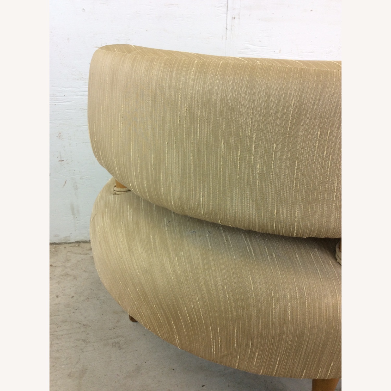 Unique Mid Century Club Chair with Tapered Legs - image-21