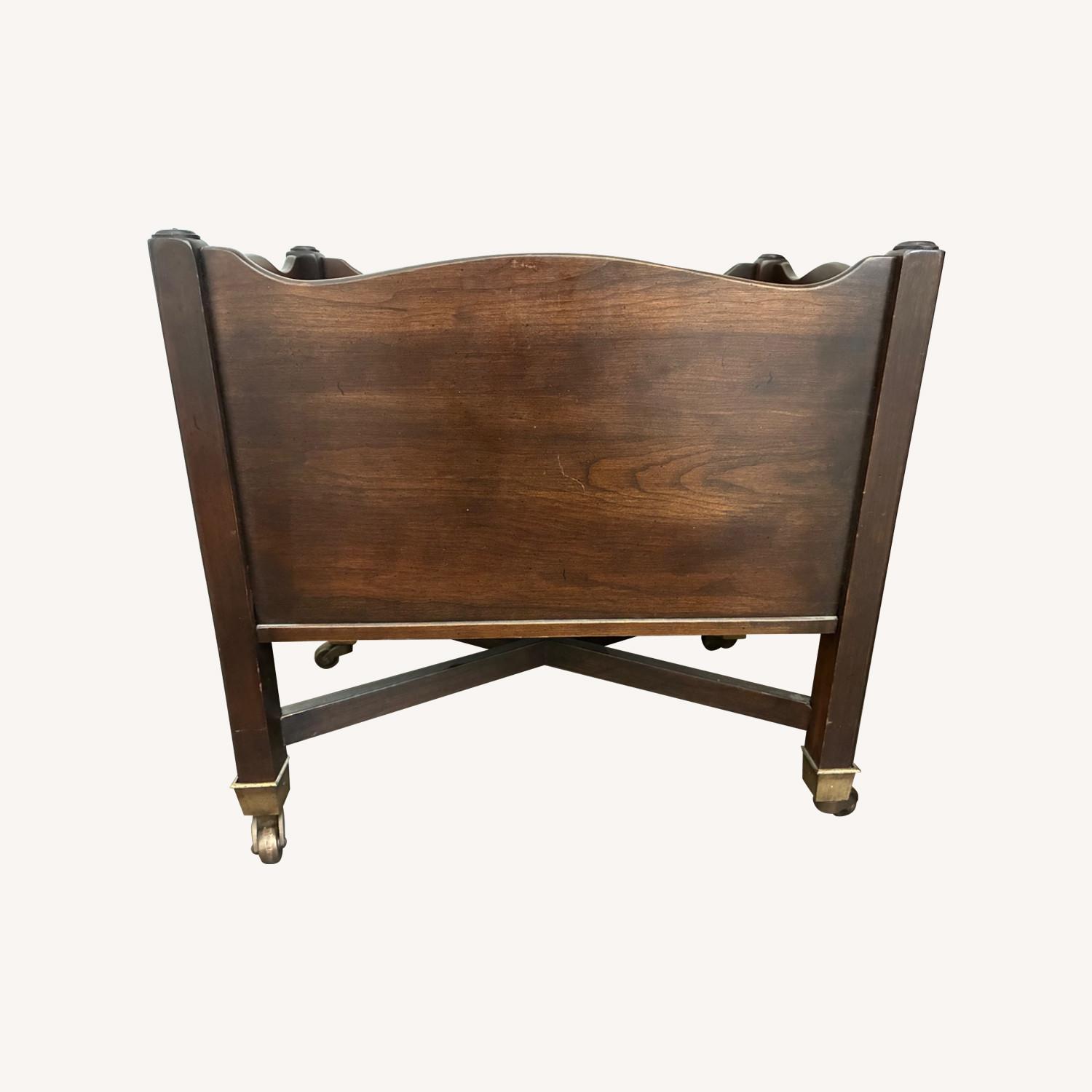 Ethan Allen 1970s Vintage Magazine Stand Mahogany - image-0