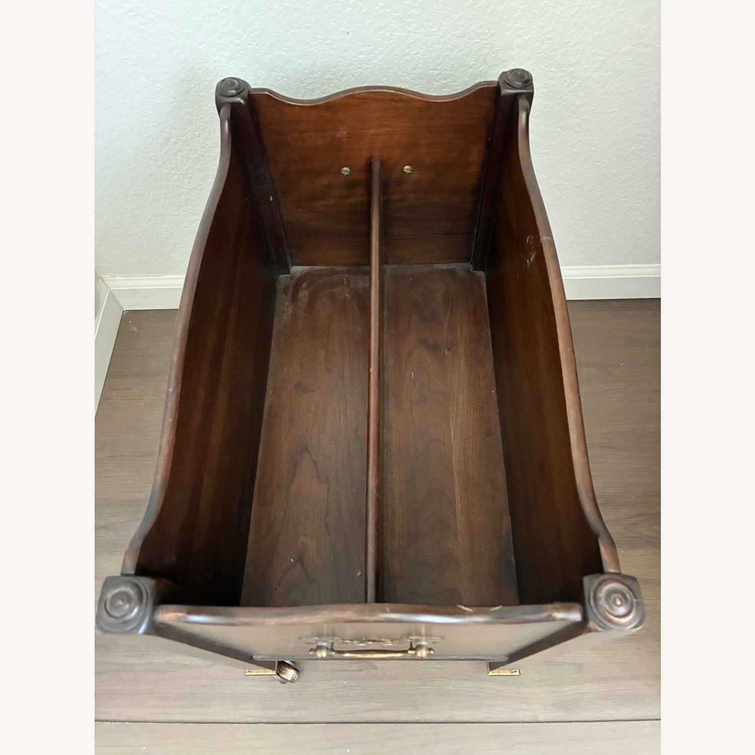 Ethan Allen 1970s Vintage Magazine Stand Mahogany - image-3