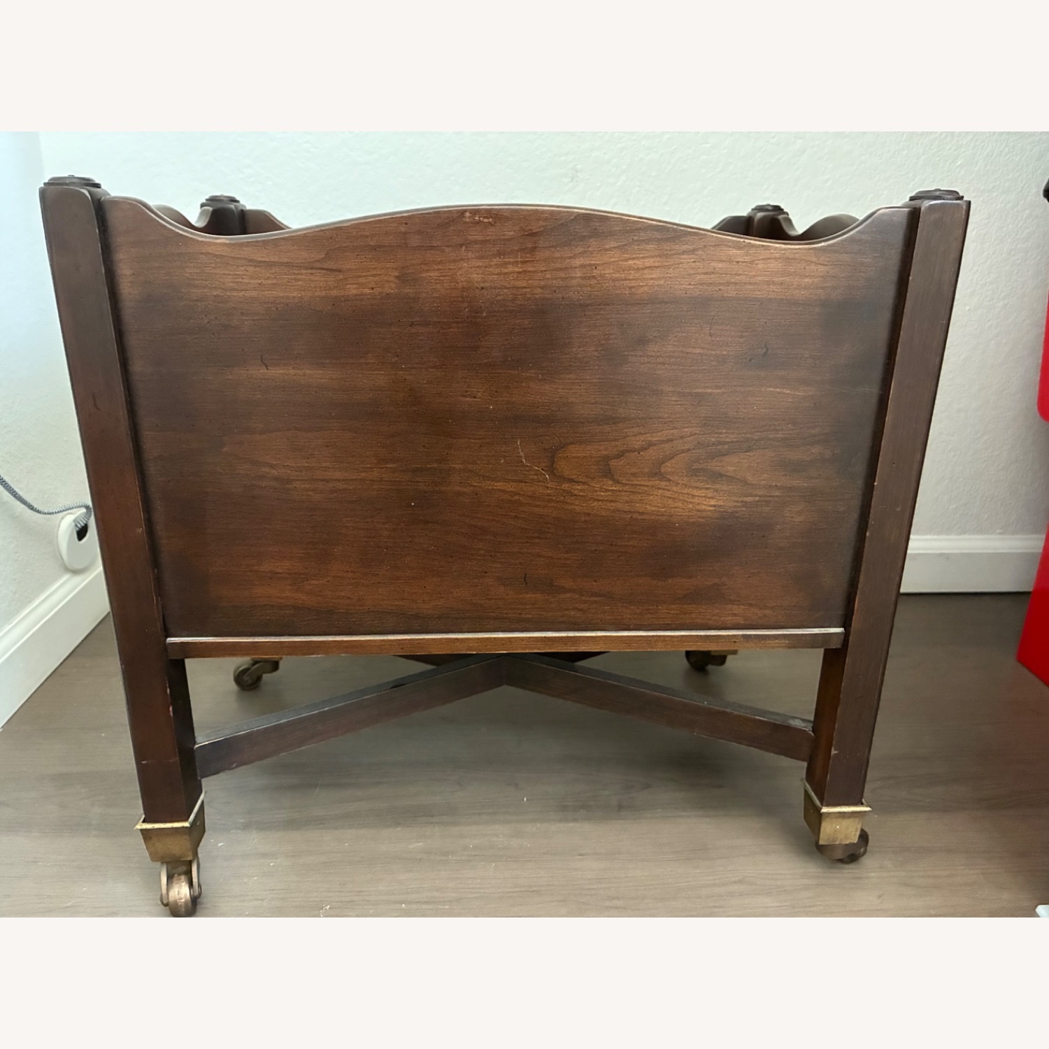 Ethan Allen 1970s Vintage Magazine Stand Mahogany - image-2