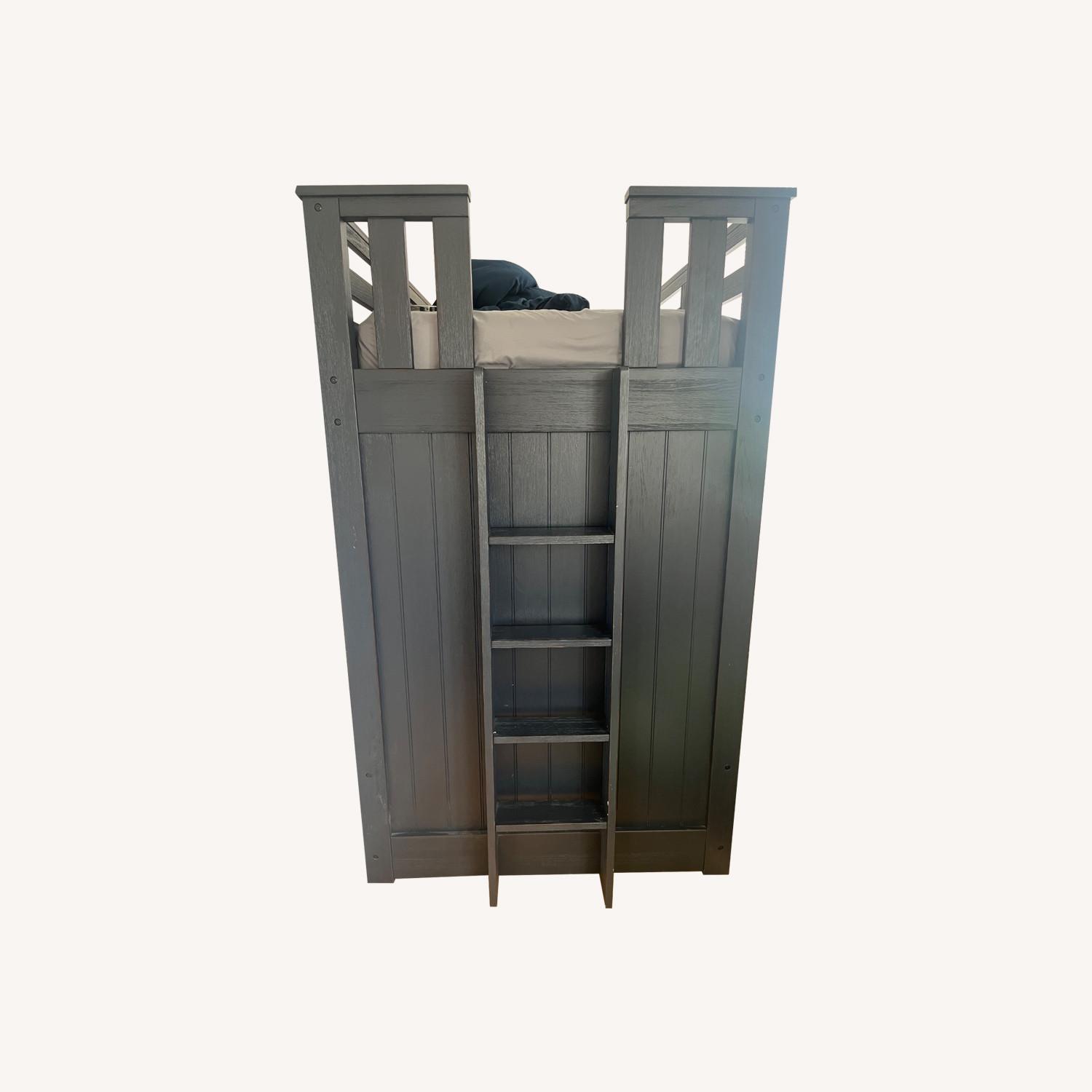 Pottery Barn Camp Bunk Bed with Storage - image-0