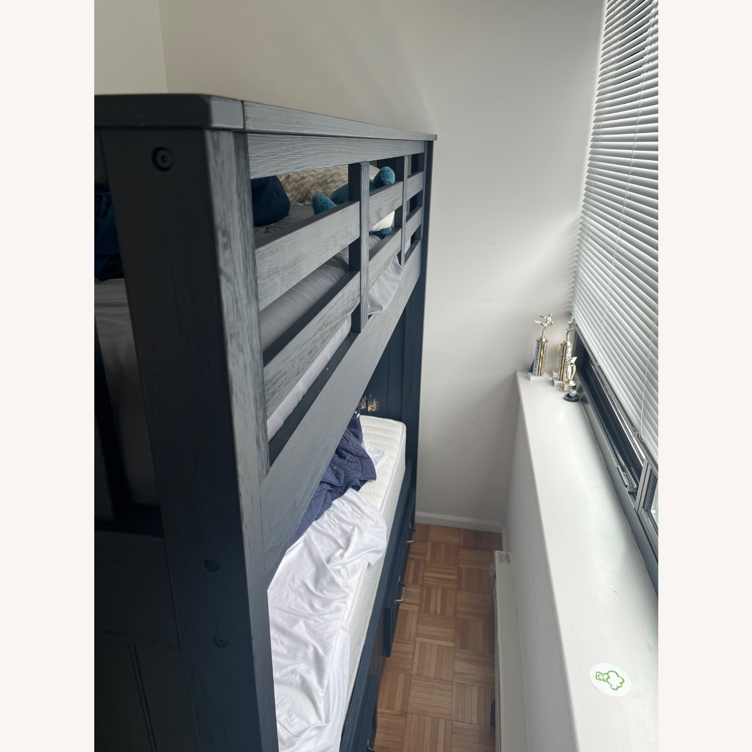 Pottery Barn Camp Bunk Bed with Storage - image-1