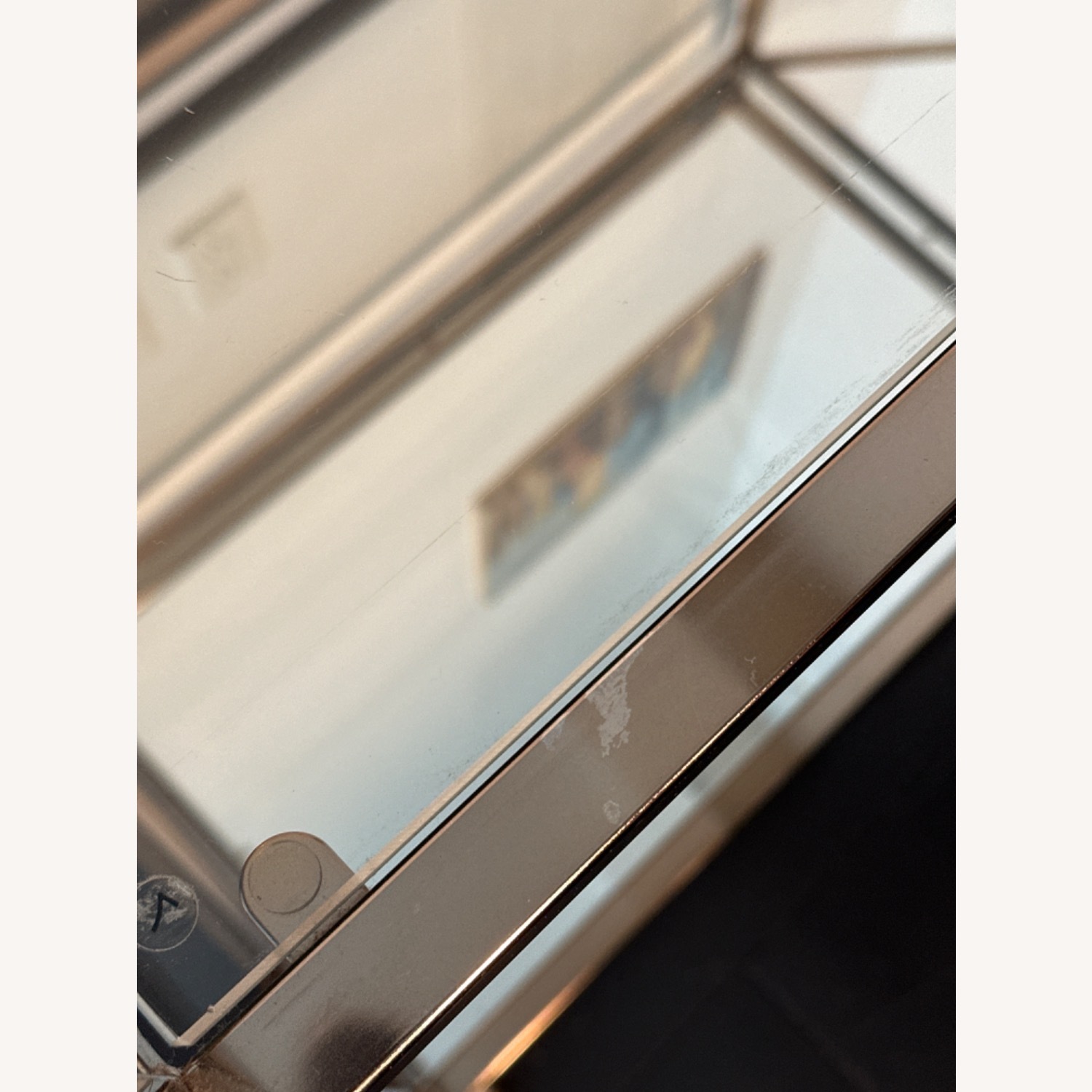 Maxton Toned Gold Bar Cart with Mirrored Finishes - image-4