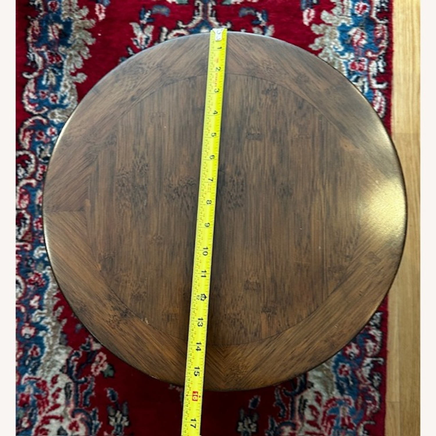 Set of Two Vintage Wooden Drum Sidetables - image-5