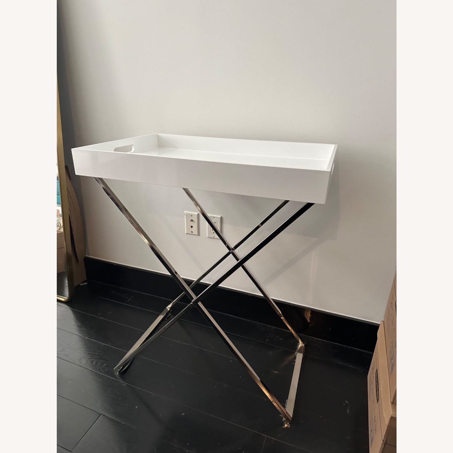 West Elm Butler Stand and Tray - AptDeco