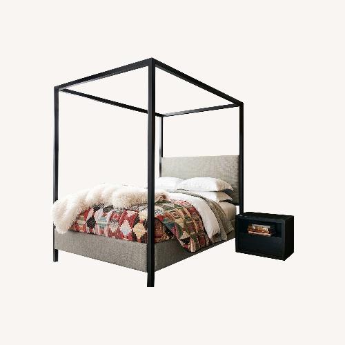 Used Pottery Barn Atwell Metal Canopy Bed  for sale on AptDeco