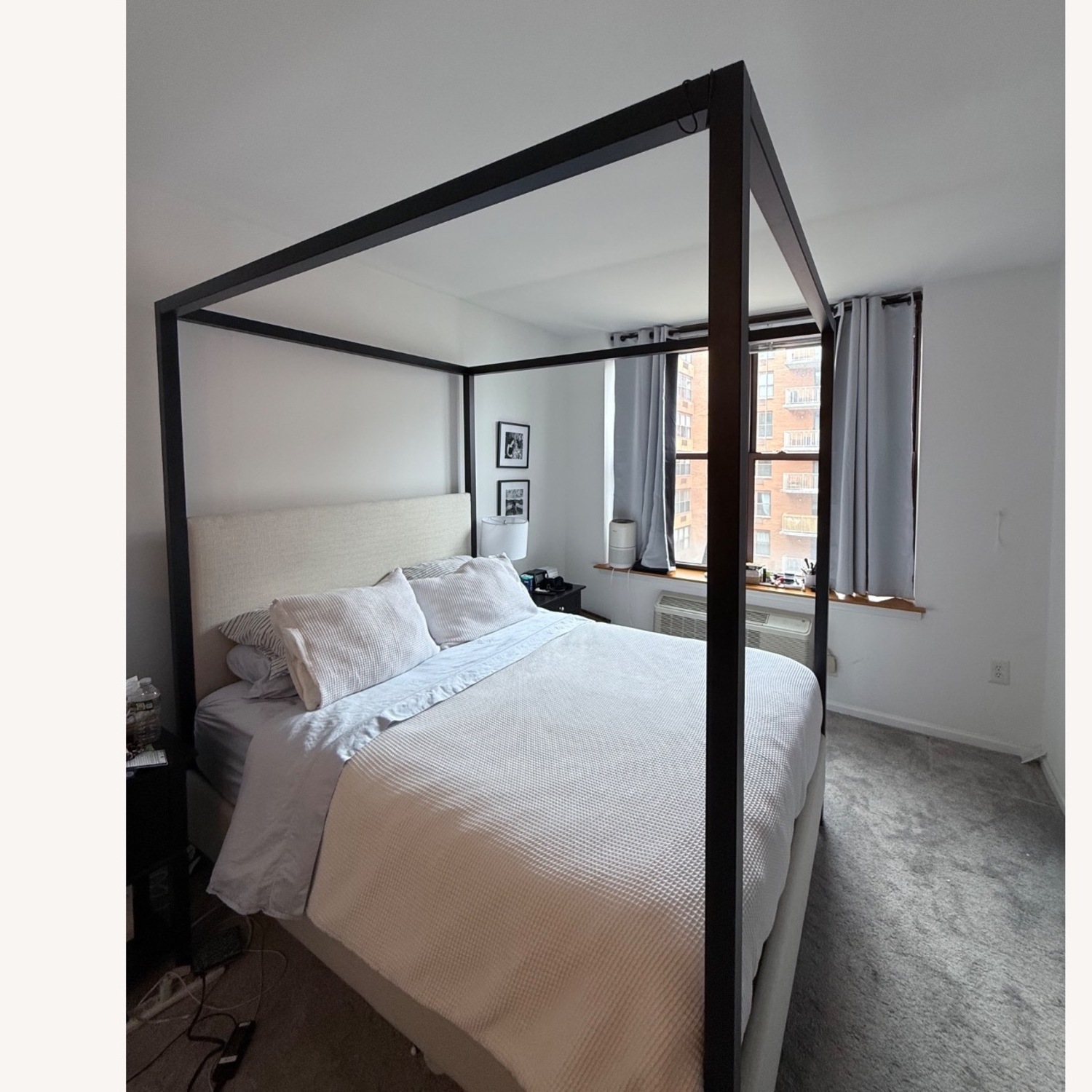 Pottery Barn Atwell Metal Canopy Bed  - image-3