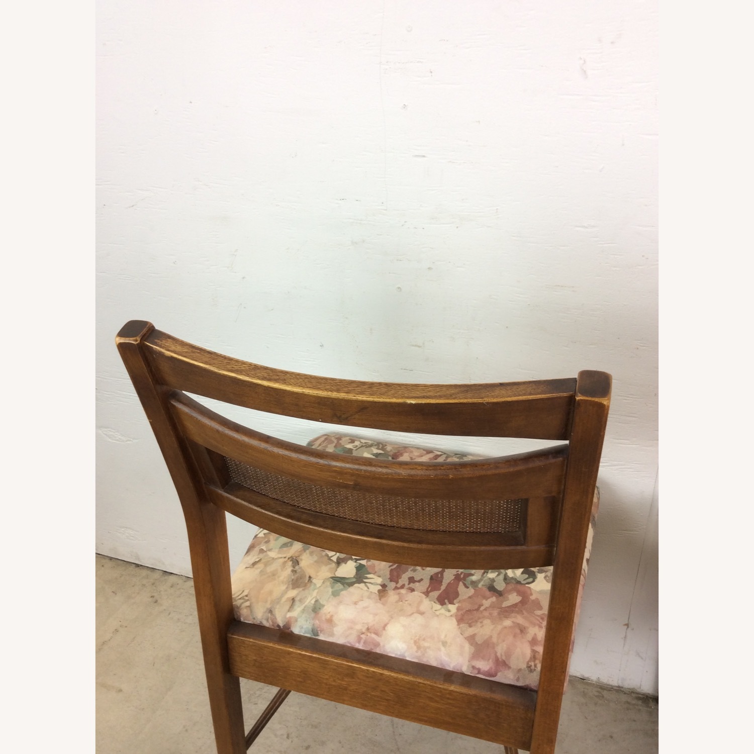 Set of 5 Mid Century Dining Chairs with Caned Back - image-24