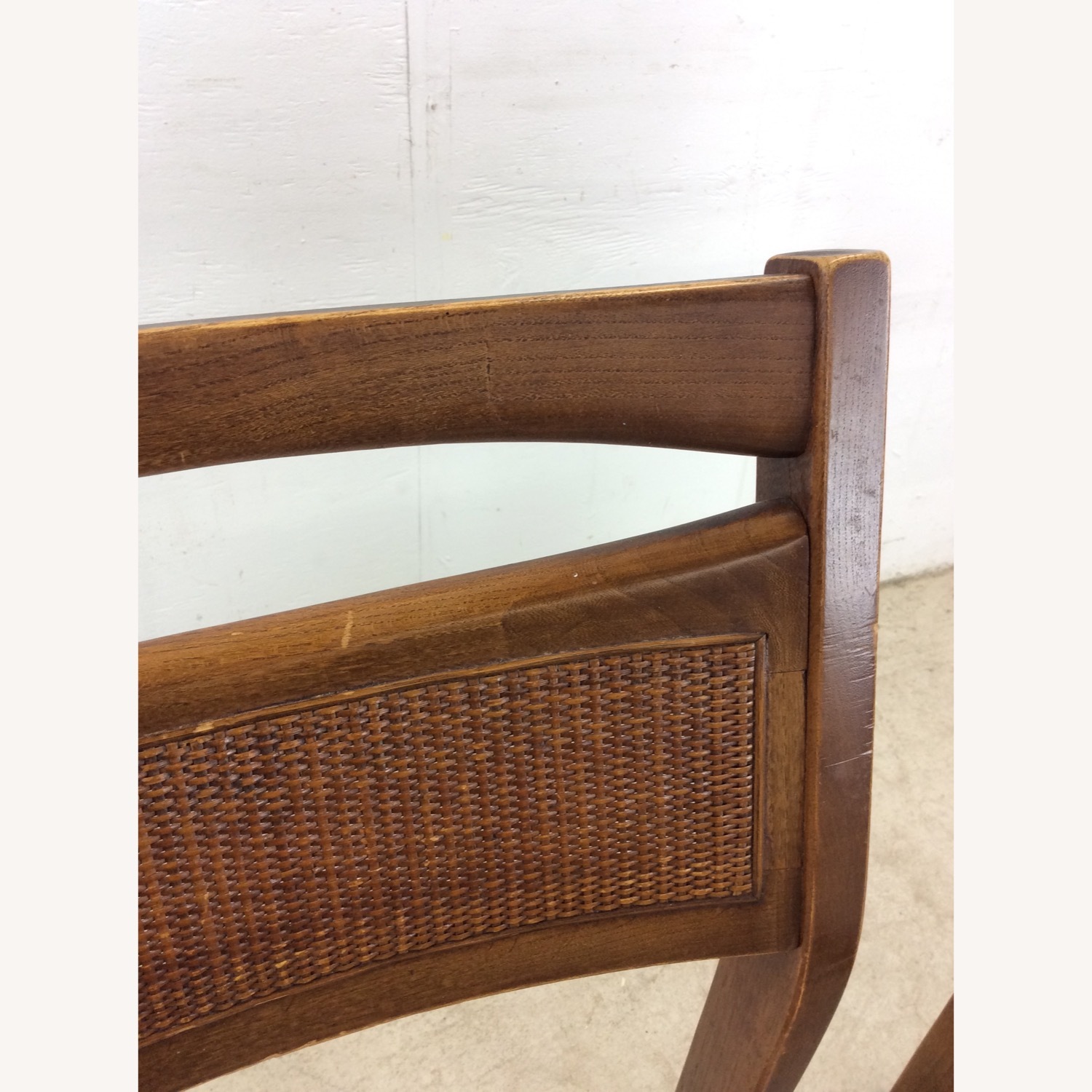 Set of 5 Mid Century Dining Chairs with Caned Back - image-13