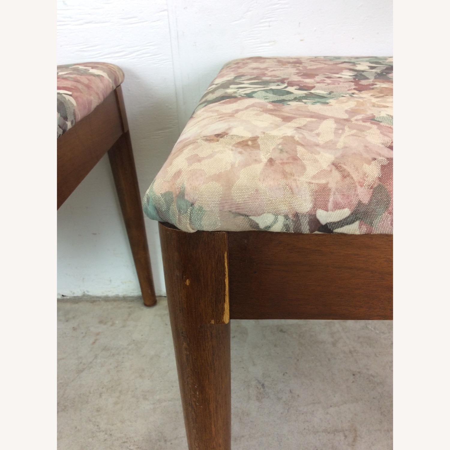 Set of 5 Mid Century Dining Chairs with Caned Back - image-21