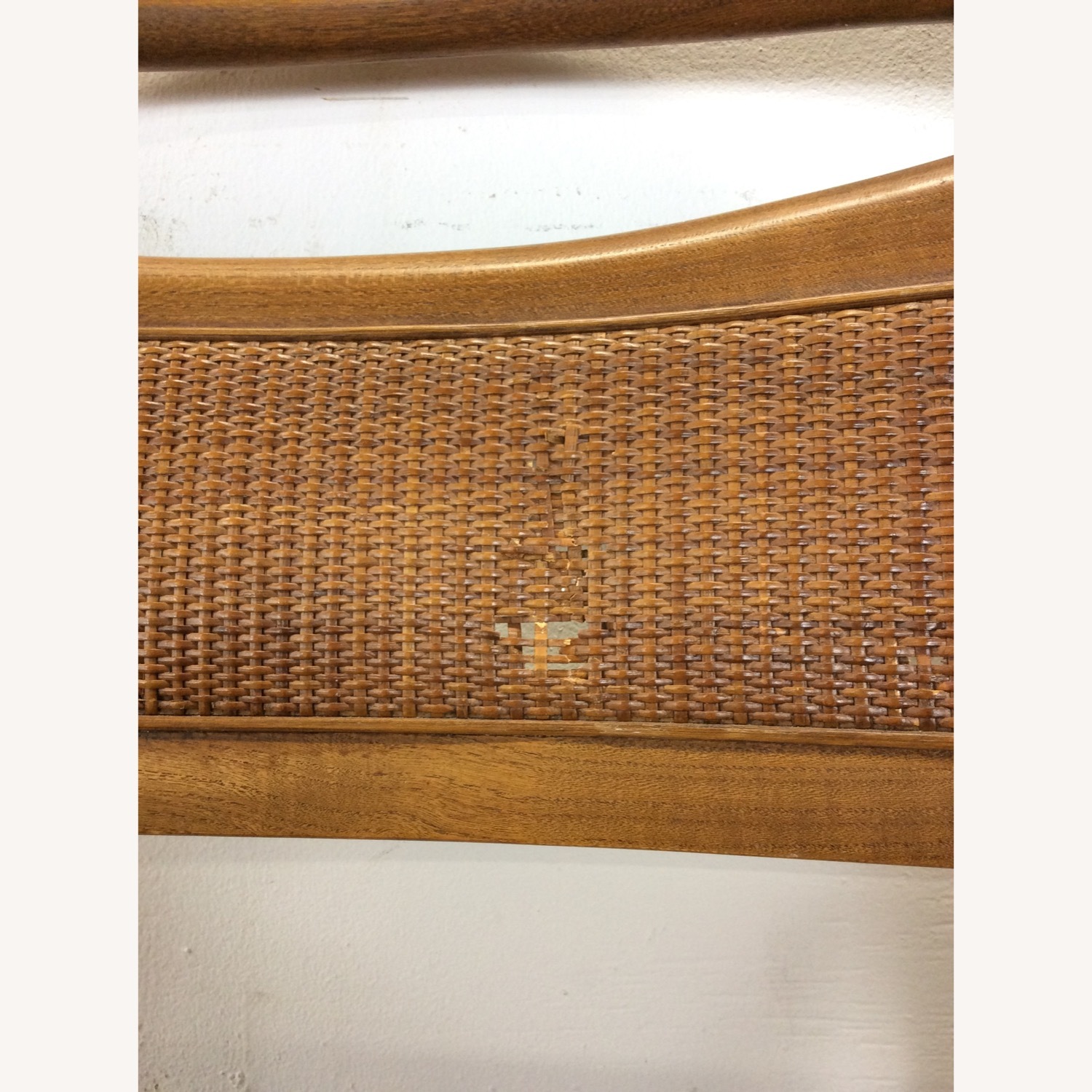 Set of 5 Mid Century Dining Chairs with Caned Back - image-9