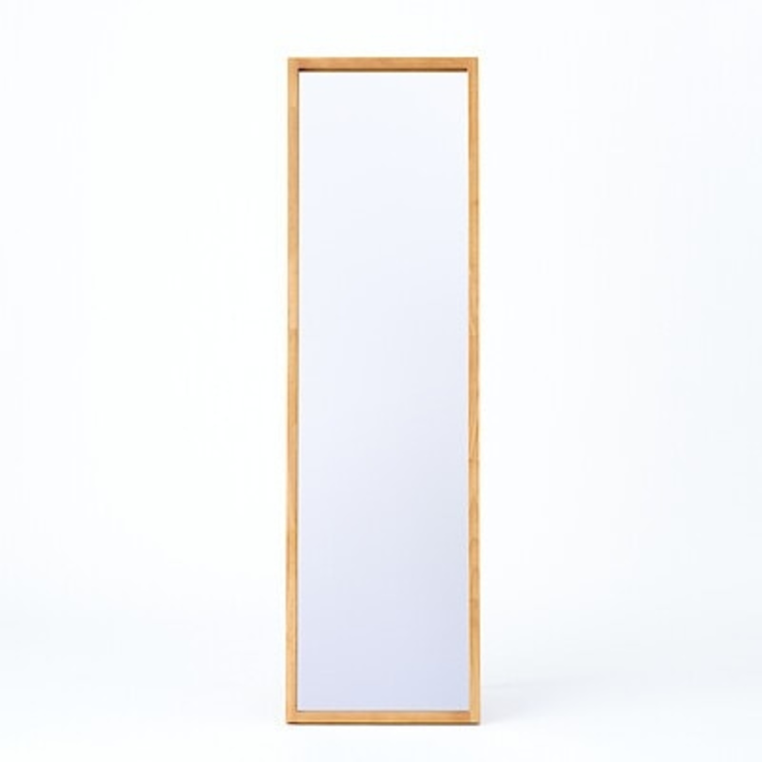 Muji Wood Frame Wall Mirror - image-0