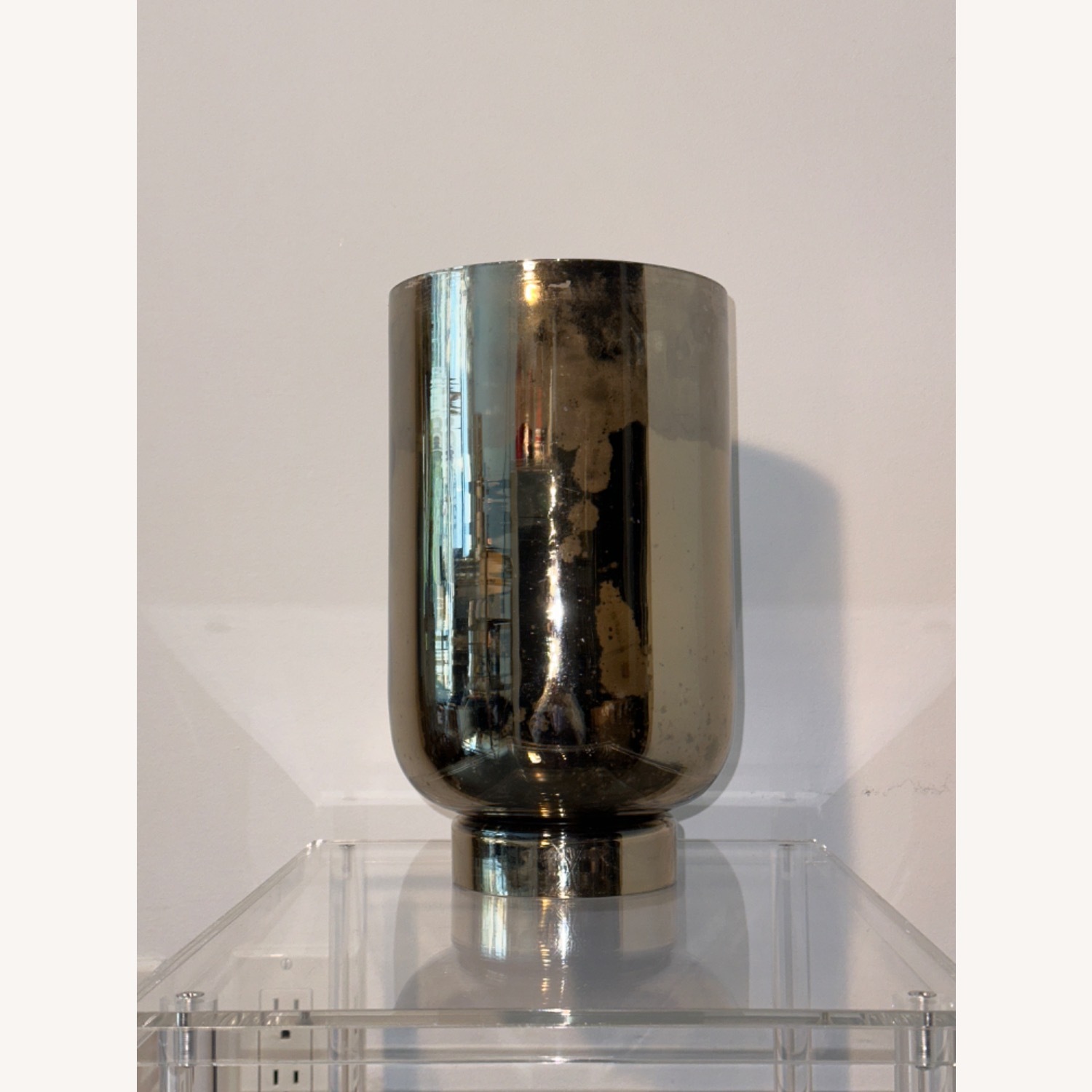 West Elm Candle Holder and Candle - image-1