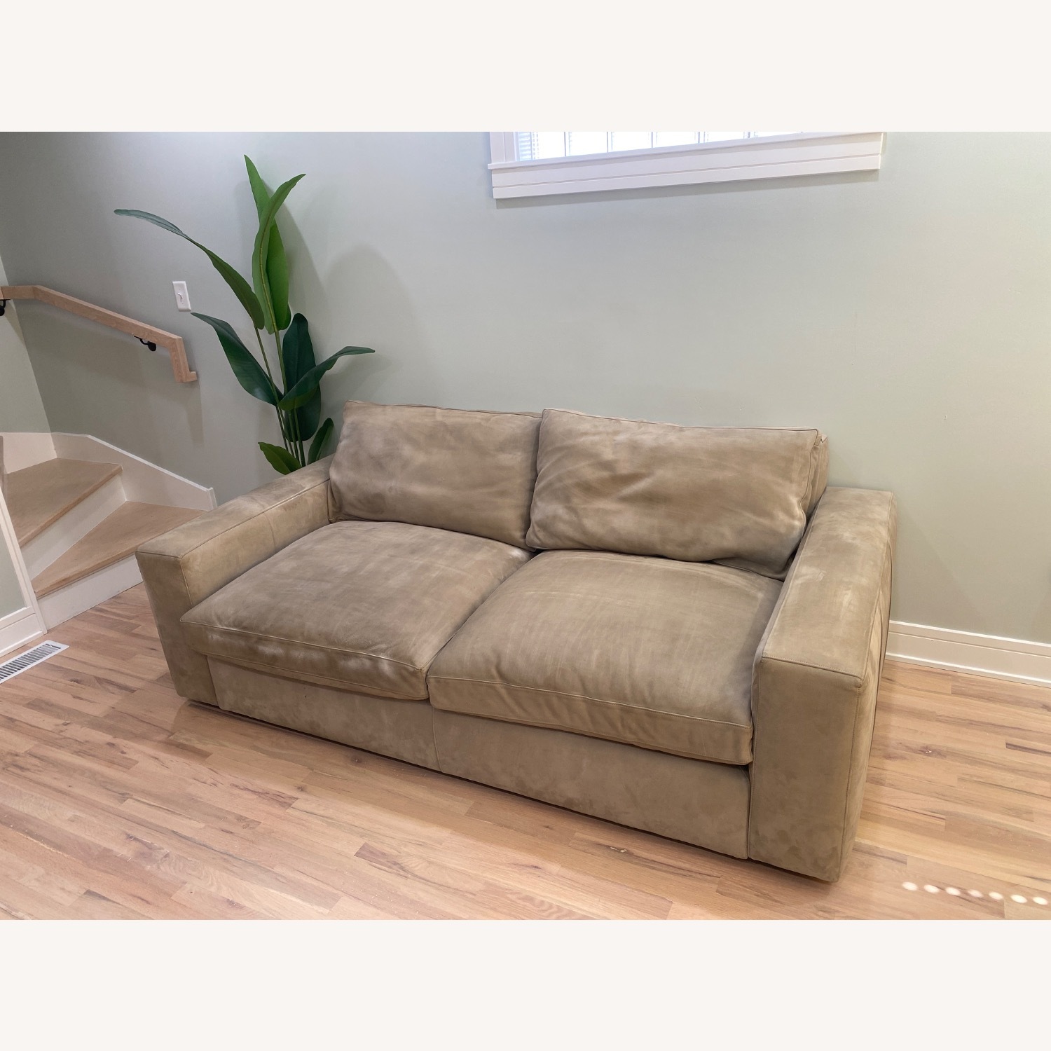 Kipton Wide Arm Nubuck Sofa - image-2