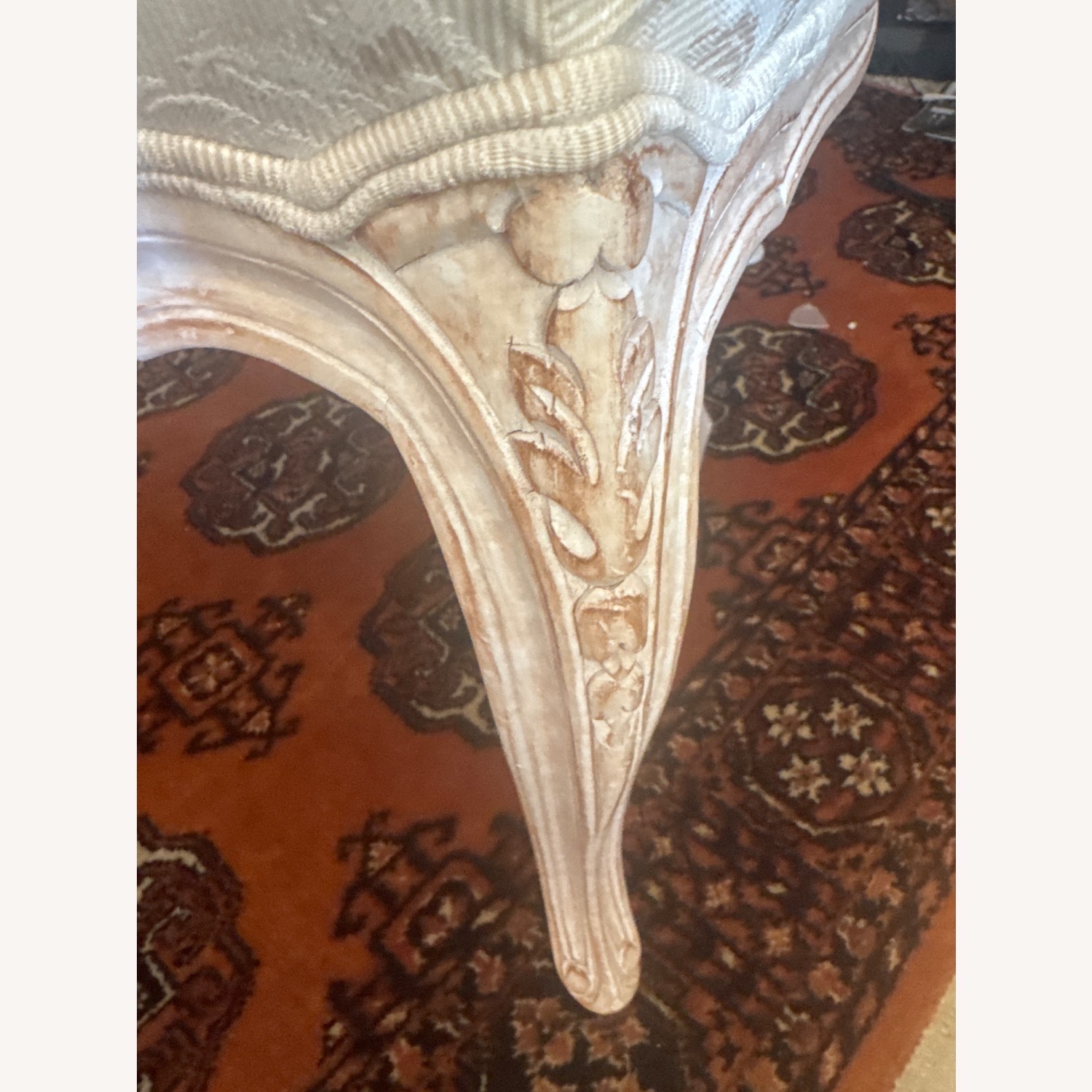 European Style Antique Carved Cameo Side Chair   - image-5