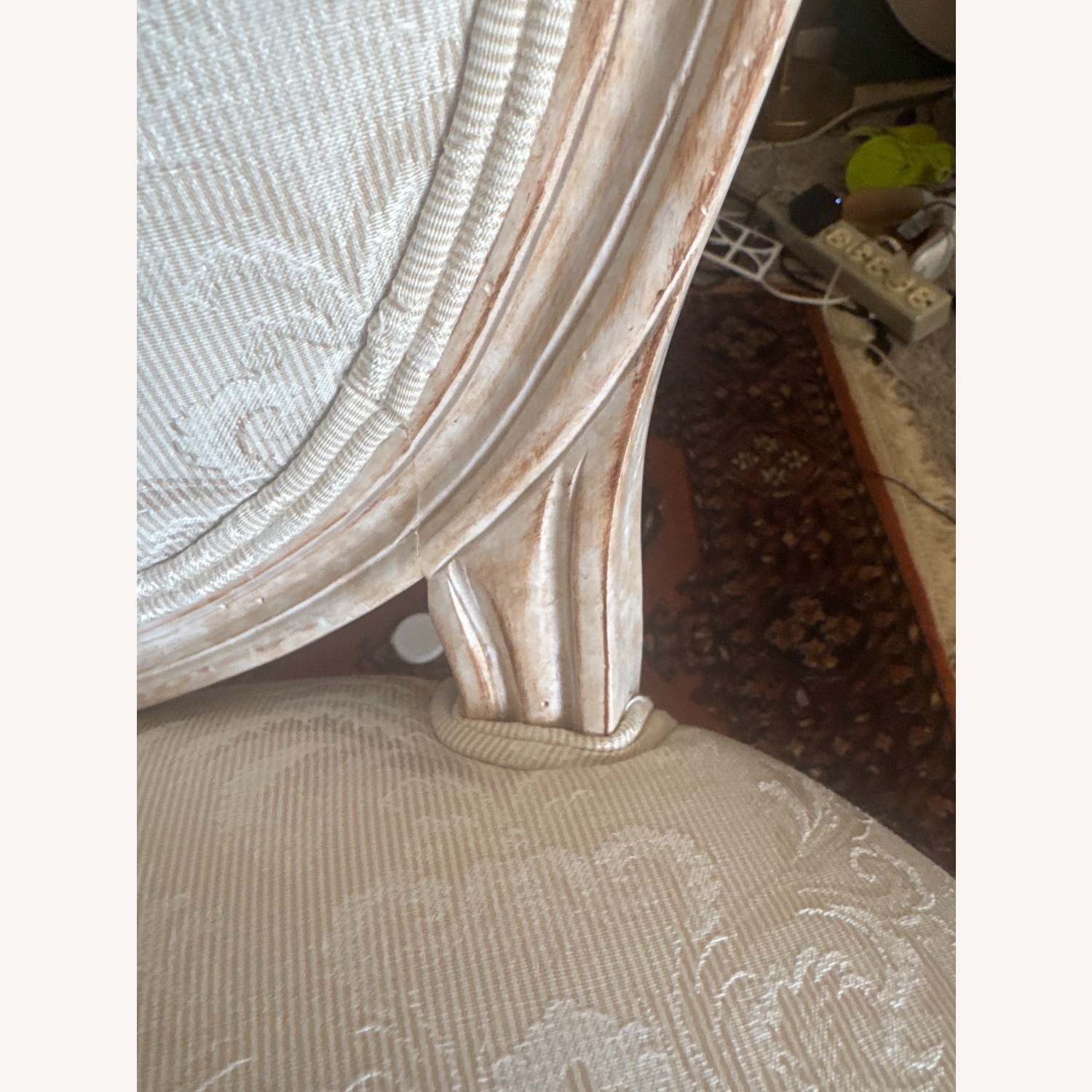 European Style Antique Carved Cameo Side Chair   - image-6