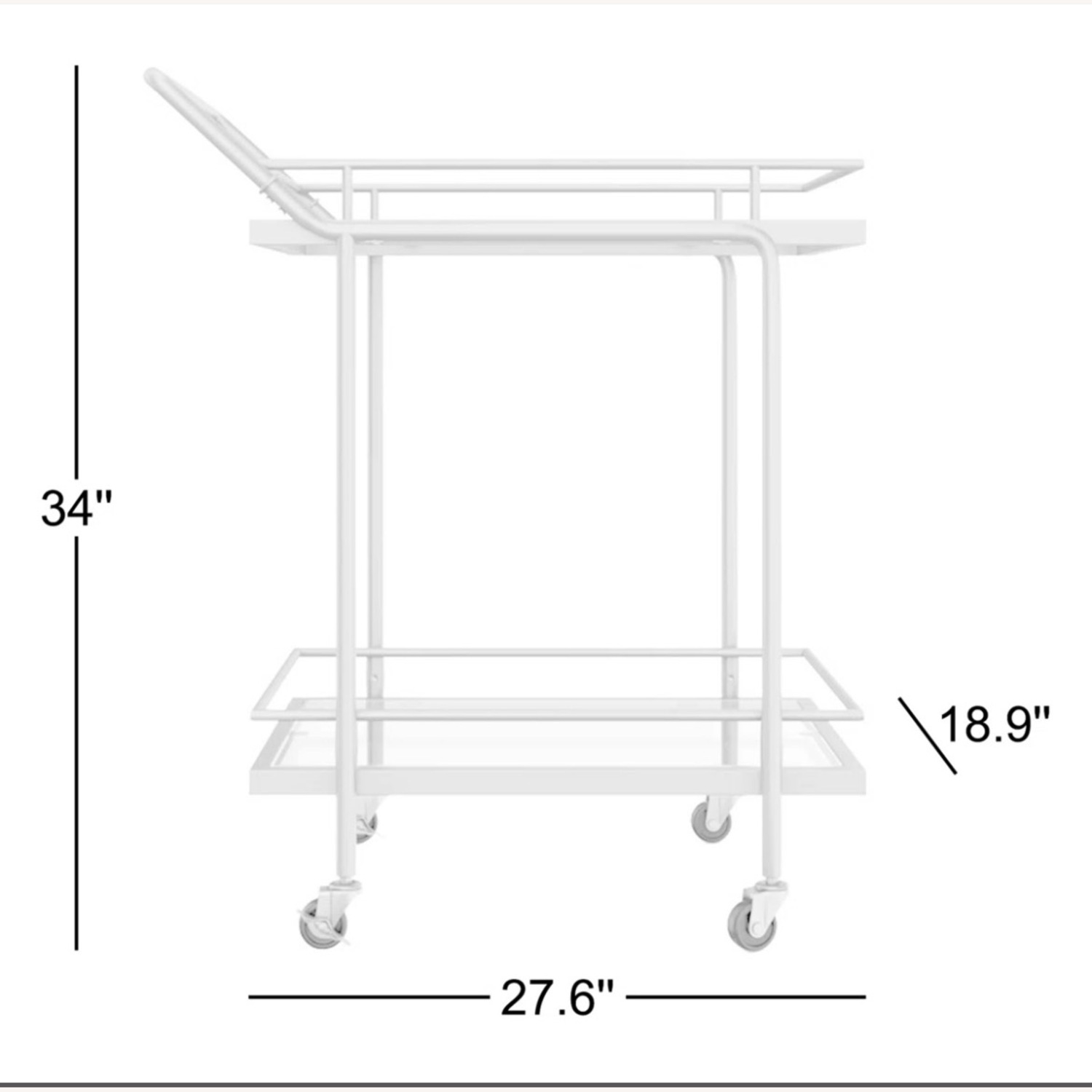 Joss & Main Metal Bar Cart - image-3