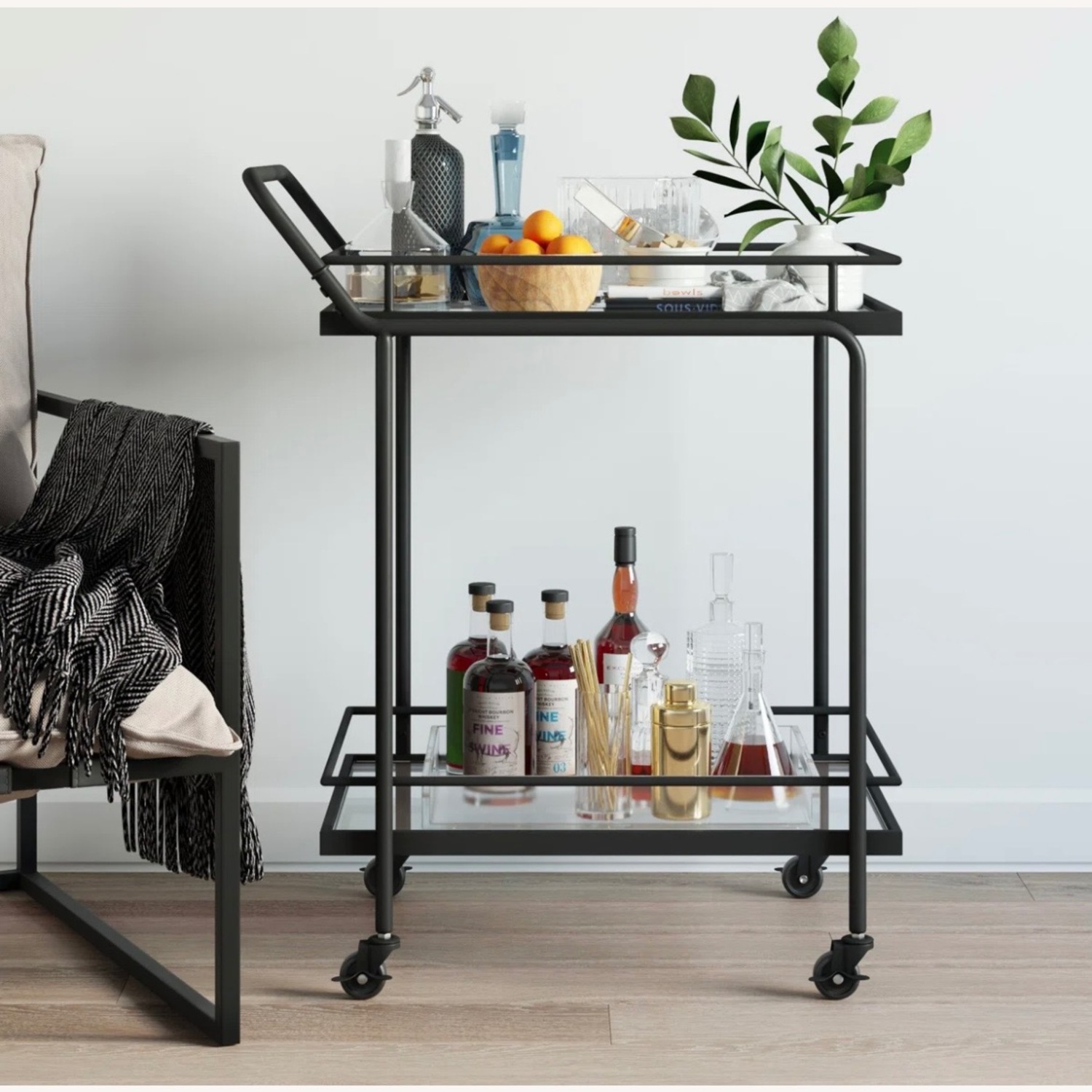 Joss & Main Metal Bar Cart - image-2