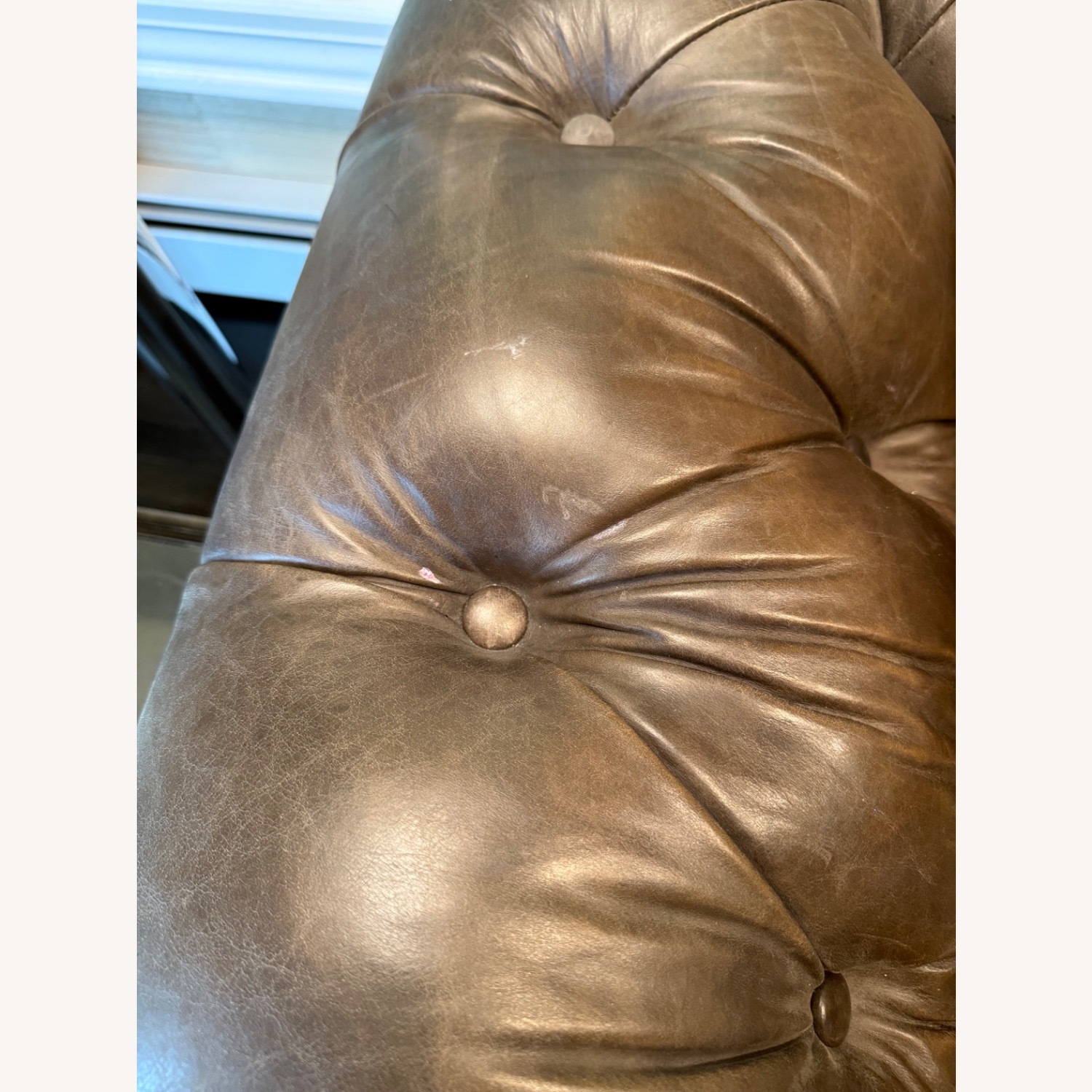 Restoration Hardware Kensington Tufted Sofa - image-5