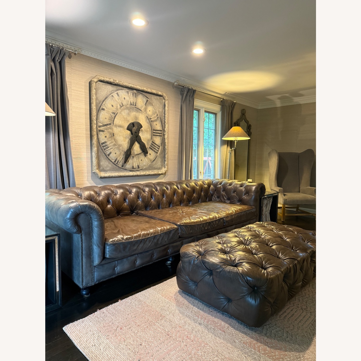 Restoration Hardware Kensington Tufted Sofa - image-2