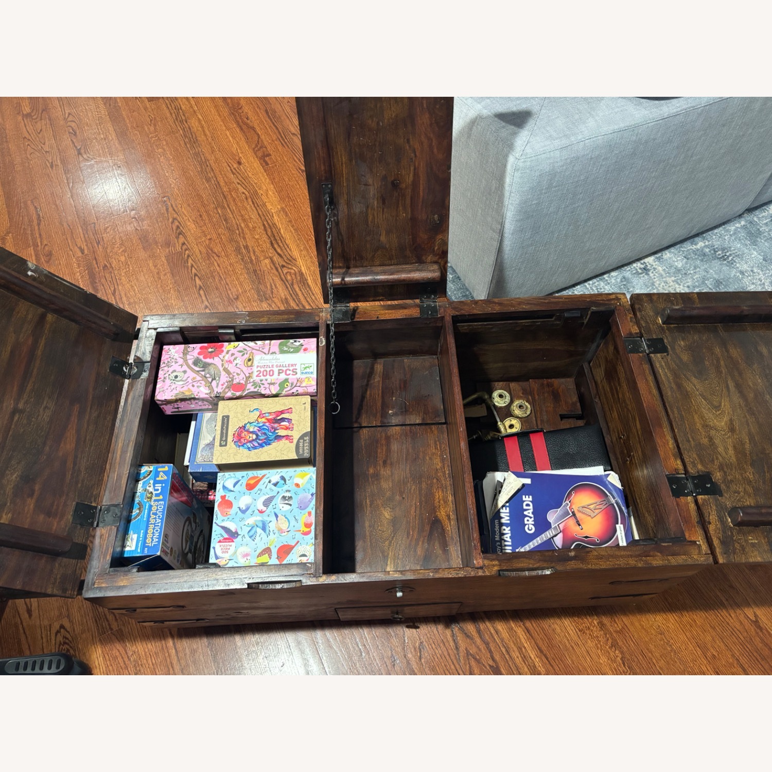 Crate & Barrel Taka Trunk Coffee Table - image-5