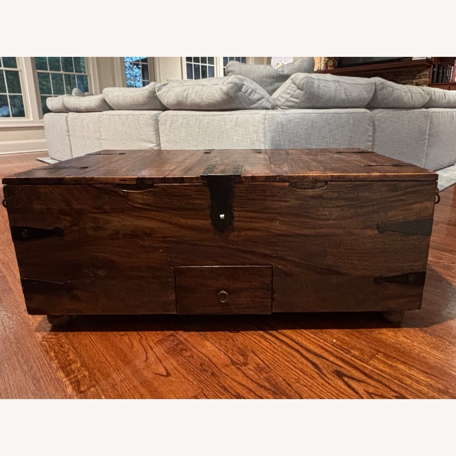 Crate & Barrel Taka Trunk Coffee Table - image-1