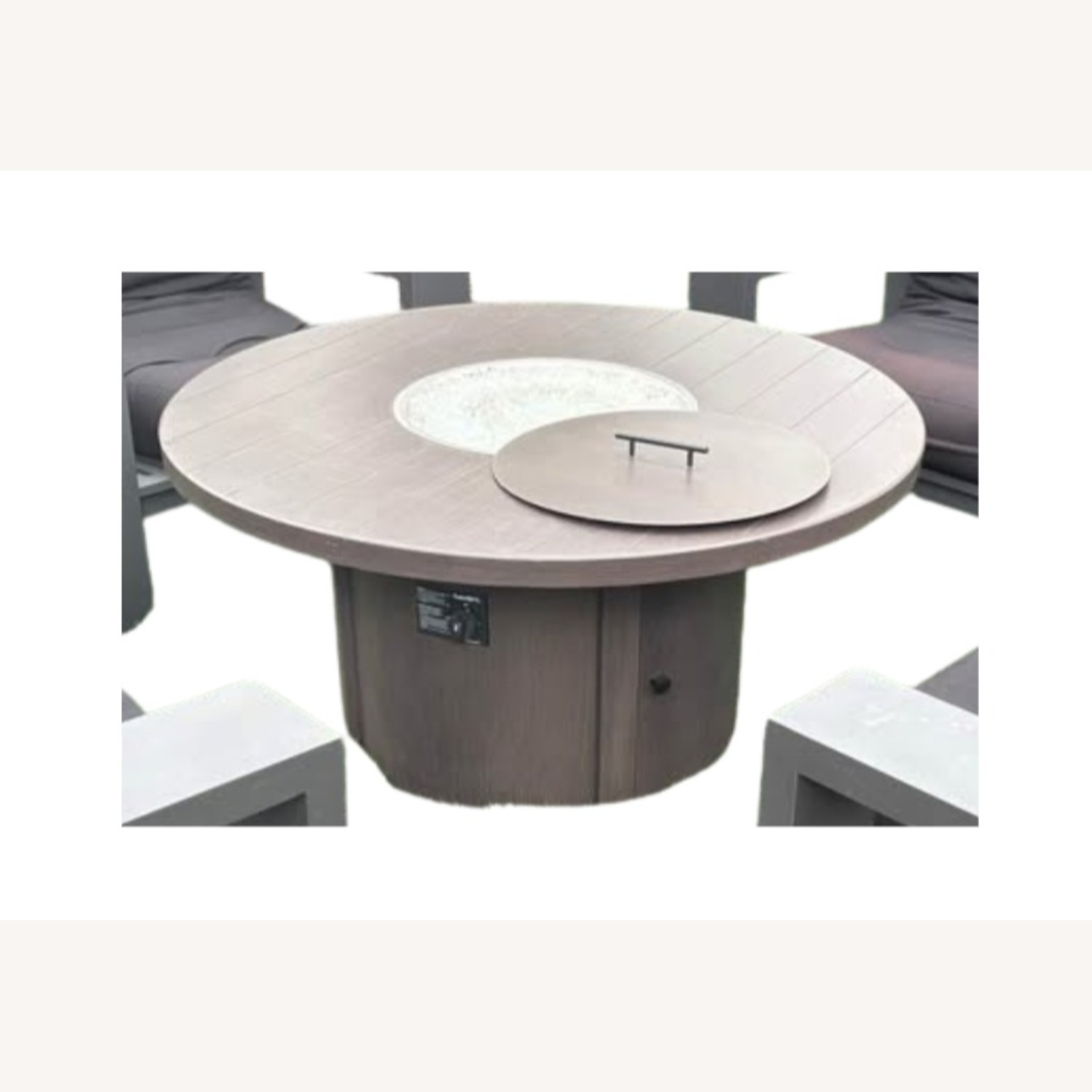 Plank & Hide 48” Round Cast Aluminum Fire Pit - image-3