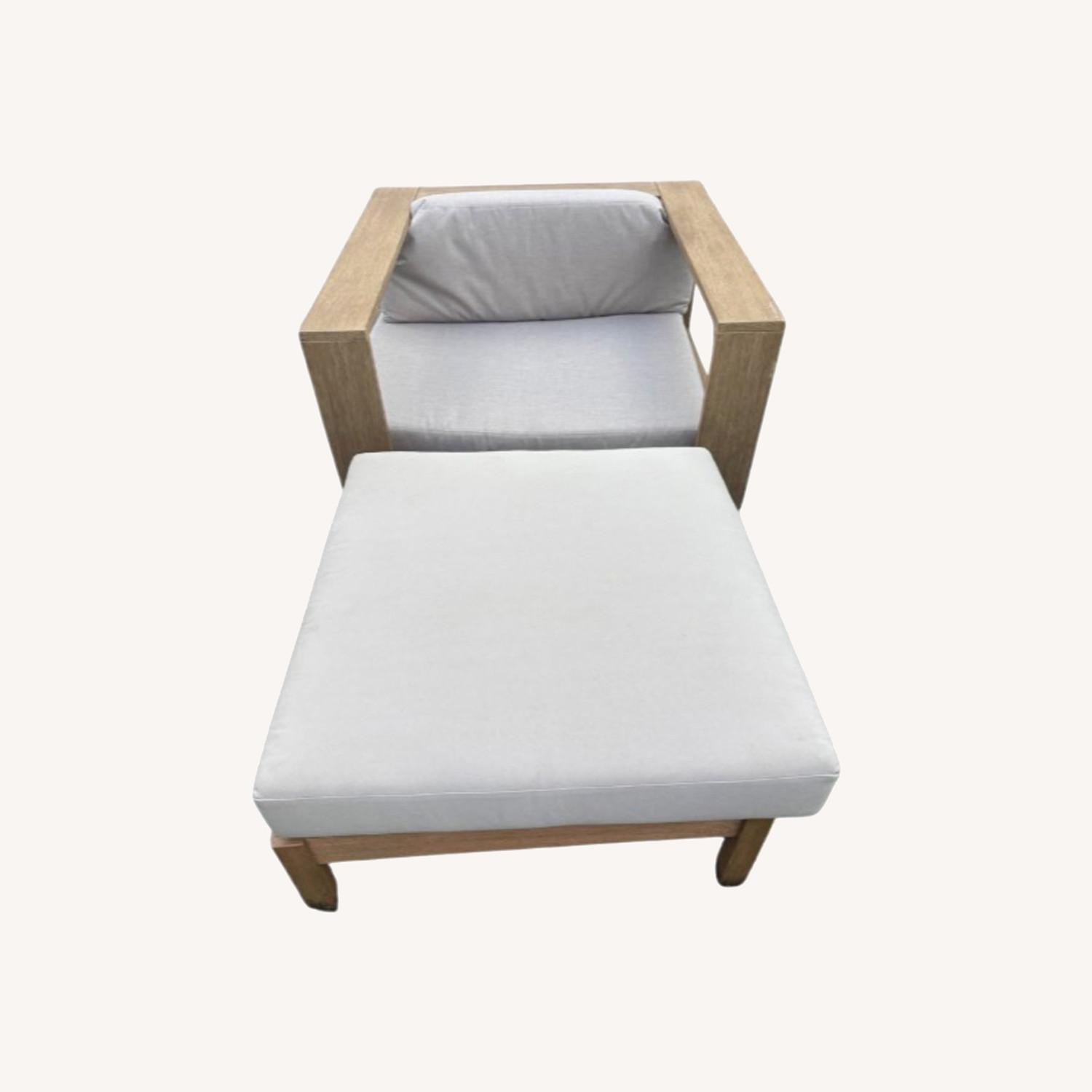 West Elm Telluride Chair and Ottoman - image-8
