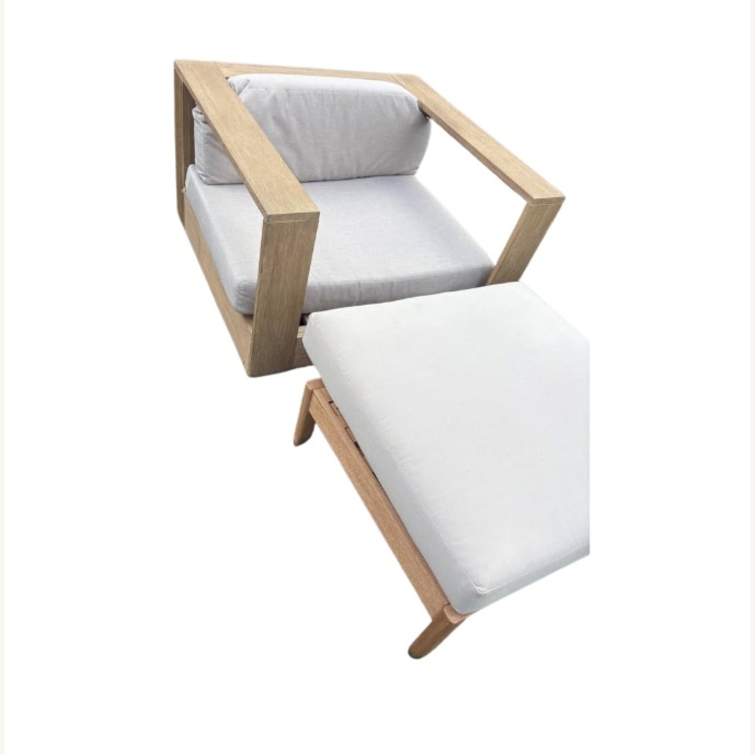 West Elm Telluride Chair and Ottoman - image-3